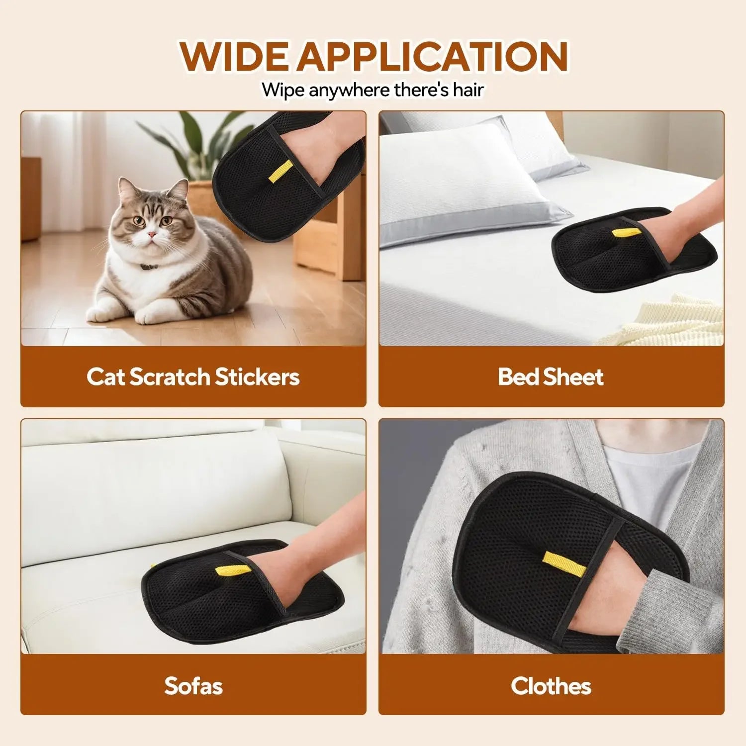 Static Pet Hair Removal Gloves
